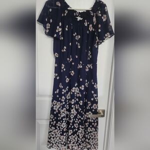 Floral Navy Dress size 10